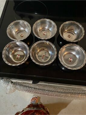 Arianne Stainless Steel Prep & Serving Bowls - Set of 6 (Silver)